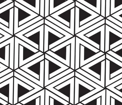 Vector seamless simple background abstract geometric lines patte Stock Illustration