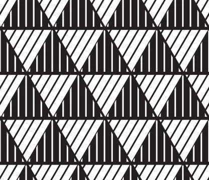Vector seamless simple background abstract geometric lines patte Stock Illustration