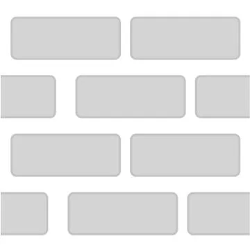 Vector Seamless Simple Background Gray Brick Wall Illustrazione stock