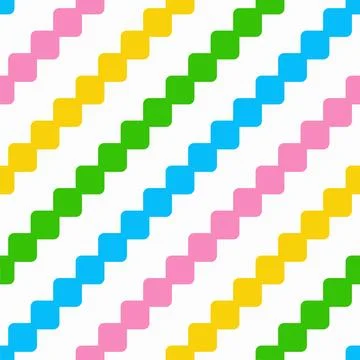 Vector seamless simple geometric color pattern. Diagonal line print. Repeatable Иллюстрация