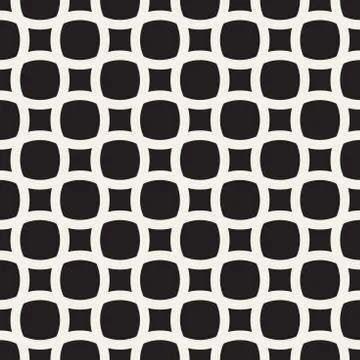 Vector seamless simple pattern. Modern abstract rounded lines texture. Repeating Stock Illustration