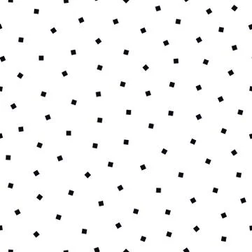 Vector seamless simple pattern with square geometric shapes. Repeatable white 库存插图