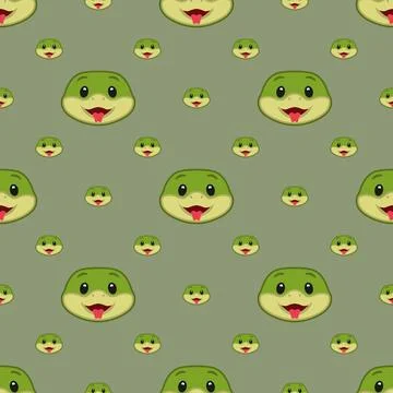 Vector seamless snake pattern Stockillustratie
