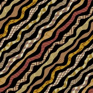 Vector seamless square image. Abstract pattern for design Stock Illustration