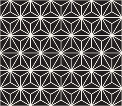 Vector seamless star shape pattern. Modern stylish abstract texture. Repeating Illustrazione stock