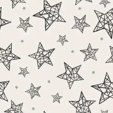 Vector seamless stars pattern Stock Illustration