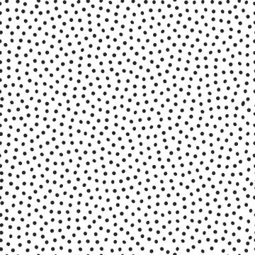 Vector seamless stippling dots jumble pattern background. Stock Illustration
