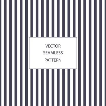 Vector seamless stipy pattern. Dark blue and white stripes Stock Illustration