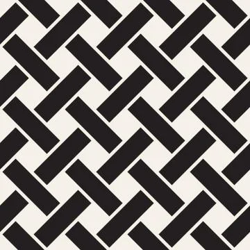 Vector seamless stylish pattern. Geometric striped ornament. Linear weave Stock Illustration