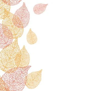 Vector seamless stylish pattern of leaves Stock Illustration