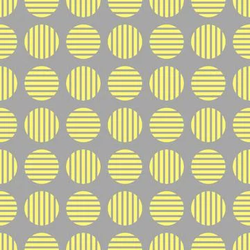 Vector seamless stylish pattern - repeatable trendy design. Creative circle Stockillustratie