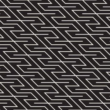 Vector seamless stylish pattern. Simple abstract lattice design. Geometric Stock Illustration