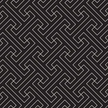 Vector seamless subtle pattern. Geometric stripes ornament. Simple thin lines Illustrazione stock