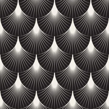Vector Seamless Sunburst Lines Geometric Pattern Stockillustratie