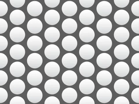 Vector seamless texture with 3d balls on a grey background Stock Illustration