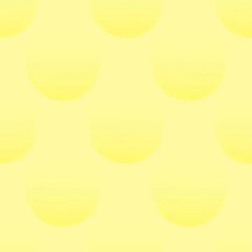 Vector seamless texture with 3d balls on a yellow background Stock Illustration