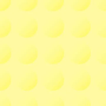 Vector seamless texture with 3d balls on a yellow background Illustrazione stock