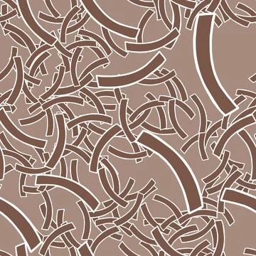Vector seamless texture background pattern. Hand drawn, brown, white colors. Stock Illustration