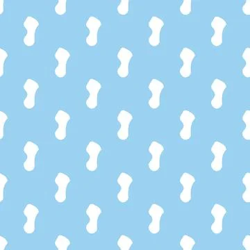 Vector seamless texture background pattern. Hand drawn, blue, white colors. Stock Illustration