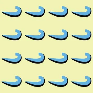 Vector seamless texture background pattern. Hand drawn, green, blue, black co Stock Illustration