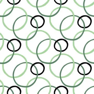 Vector seamless texture background pattern. Hand drawn, white, green, black c Illustrazione stock