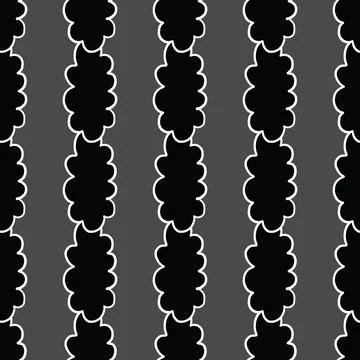 Vector seamless texture background pattern. Hand drawn, black, grey, white co Stock Illustration