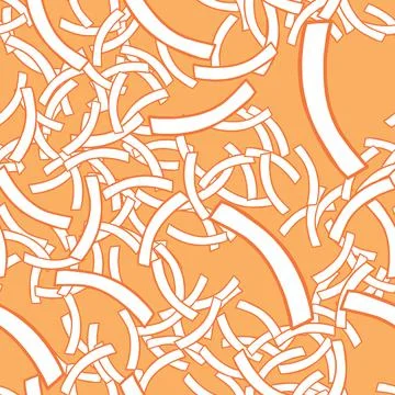 Vector seamless texture background pattern. Hand drawn, orange, white colors. Stock Illustration