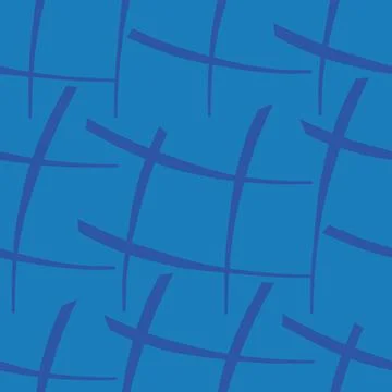 Vector seamless texture background pattern. Hand drawn, blue colors. Illustrazione stock