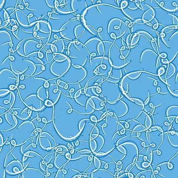 Vector seamless texture background pattern. Hand drawn, blue, white colors. Ilustración de archivo