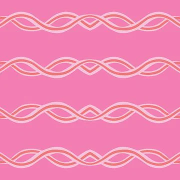 Vector seamless texture background pattern. Hand drawn, pink, red colors. Stock Illustration