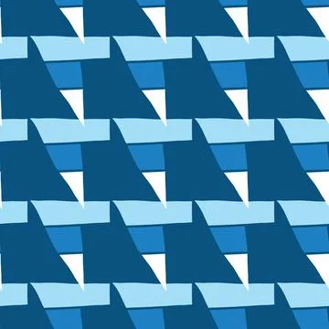 Vector seamless texture background pattern. Hand drawn, blue, white colors. Stock Illustration