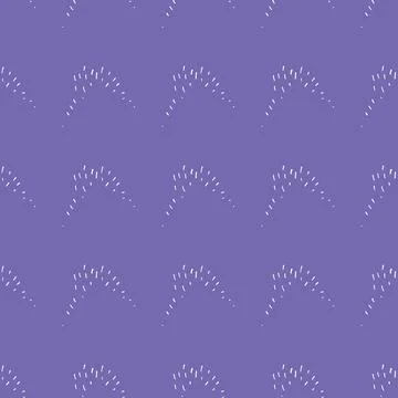 Vector seamless texture background pattern. Hand drawn, purple, white colors. Stock Illustration