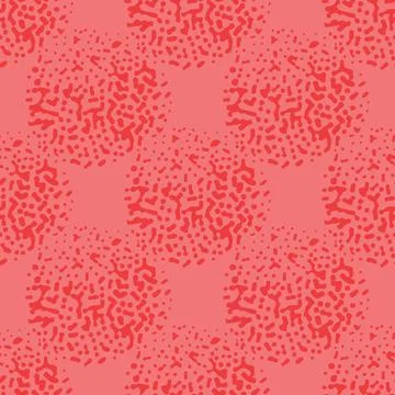 Vector seamless texture background pattern. Hand drawn, red colors. Stock Illustration