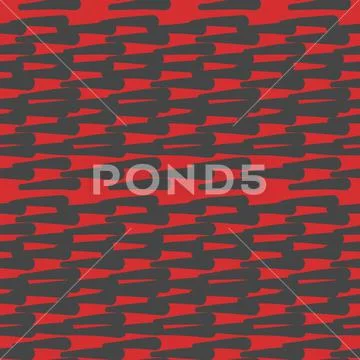 Vector seamless texture background pattern. Hand drawn, red, dark grey colors Stock Illustration