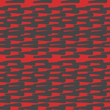 Vector seamless texture background pattern. Hand drawn, red, dark grey colors Stock Illustration