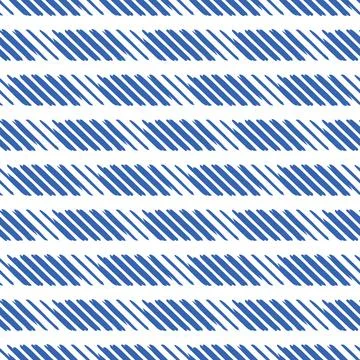 Vector seamless texture background pattern. Hand drawn, blue, white colors. Stock Illustration