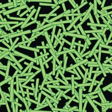 Vector seamless texture background pattern. Hand drawn, black, green colors. Stock Illustration