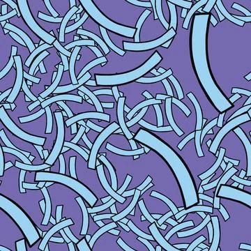 Vector seamless texture background pattern. Hand drawn, purple, blue, black c Stock Illustration