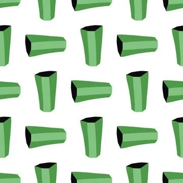 Vector seamless texture background pattern. Hand drawn, green, white, black c Stock-Illustration