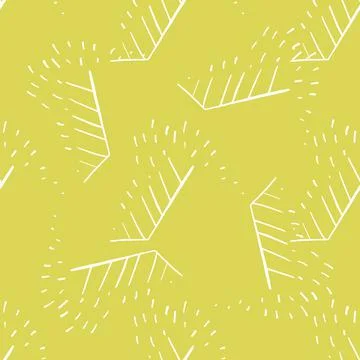 Vector seamless texture background pattern. Hand drawn, yellow, white colors. Stock Illustration