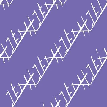 Vector seamless texture background pattern. Hand drawn, purple, white colors. Stock Illustration