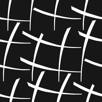 Vector seamless texture background pattern. Hand drawn, black, white colors. Stock Illustration