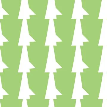 Vector seamless texture background pattern. Hand drawn, green, white colors. Stock Illustration