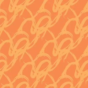 Vector seamless texture background pattern. Hand drawn, orange colors. Stock Illustration