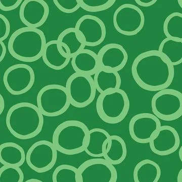 Vector seamless texture background pattern. Hand drawn, green colors. Stock Illustration
