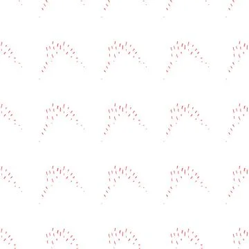 Vector seamless texture background pattern. Hand drawn, white, red colors. Stock Illustration