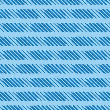 Vector seamless texture background pattern. Hand drawn, blue colors. Stock Illustration