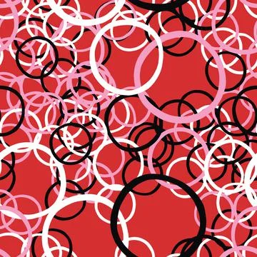 Vector seamless texture background pattern. Hand drawn, red, pink, black, whi 스톡 일러스트