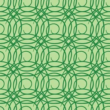 Vector seamless texture background pattern. Hand drawn, green colors. Stock Illustration