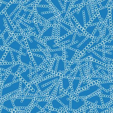 Vector seamless texture background pattern. Hand drawn, blue, white colors. Stock Illustration